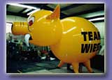 Advertising Inflatables - War pig custom helium balloon.