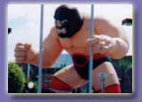 Advertising Inflatables - Wrestler inflatables and Wrestler balloons available such as this 25ft. tall Masked Wrestler.